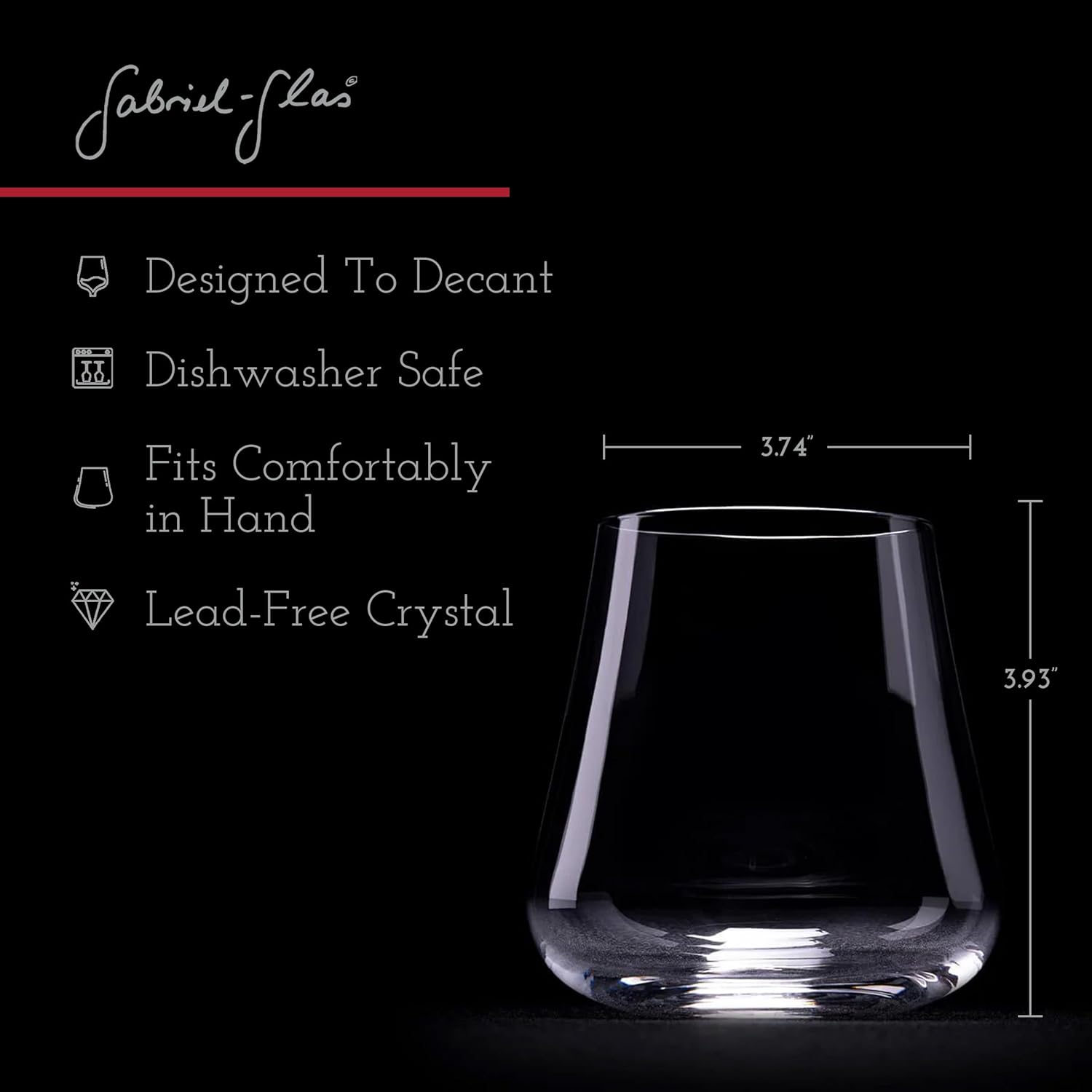Stemless Crystal Wine Glasses  - Wine Whiskey Beer บทวิจารณ์และราคา