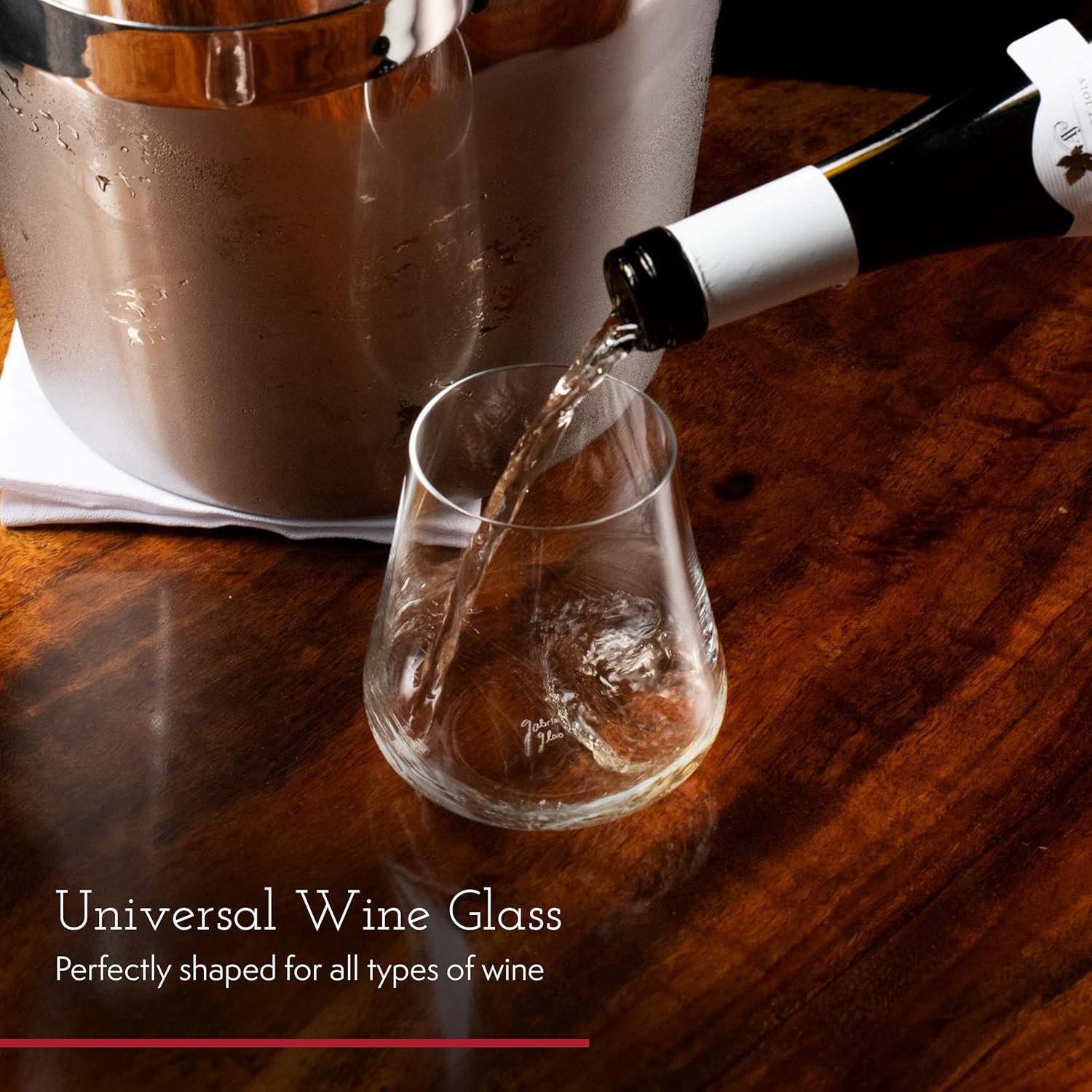 Stemless Crystal Wine Glasses  - Wine Whiskey Beer บทวิจารณ์และราคา