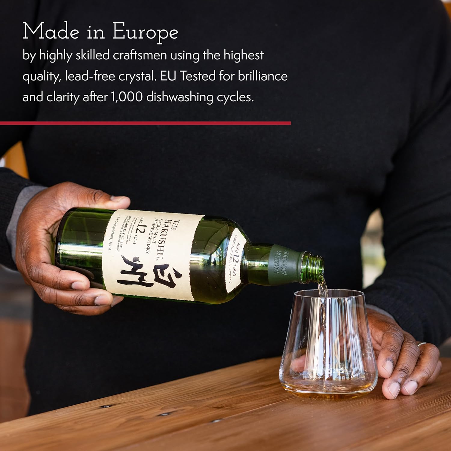 Stemless Crystal Wine Glasses  - Wine Whiskey Beer บทวิจารณ์และราคา
