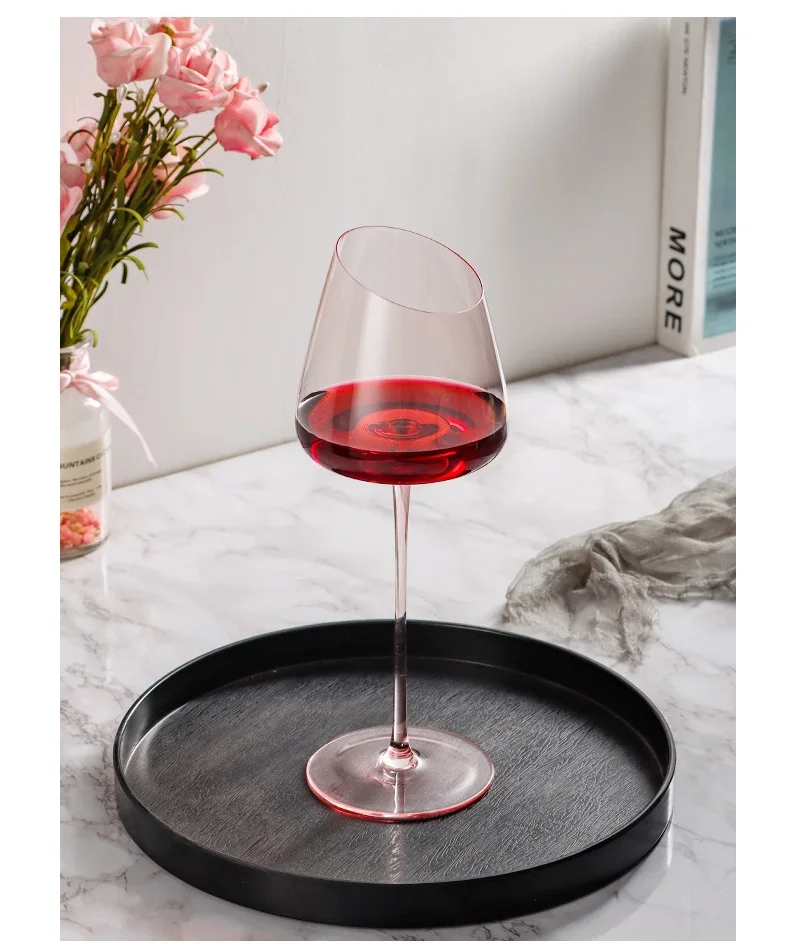 Oblique Red Wine Glass, Bevel  - Wine Beer Foot บทวิจารณ์และราคา
