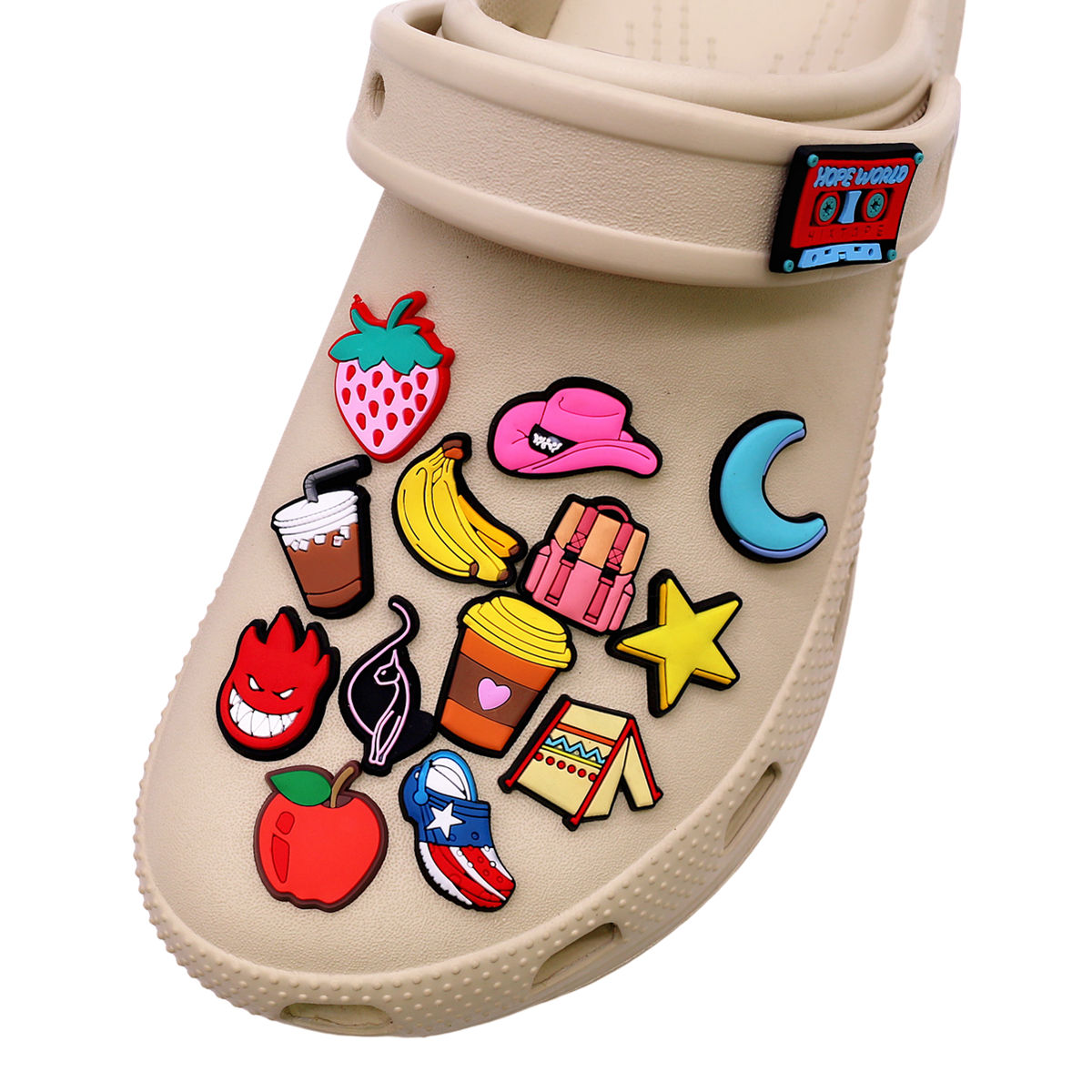 1 Pcs Novelty Shoe Charms Acce - Wine Beer Hat บทวิจารณ์และราคา