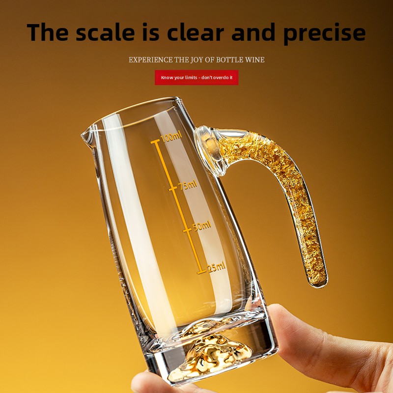 Crystal Glass Gold Foil Mounta - Wine Glass Set Crystal บทวิจารณ์และราคา