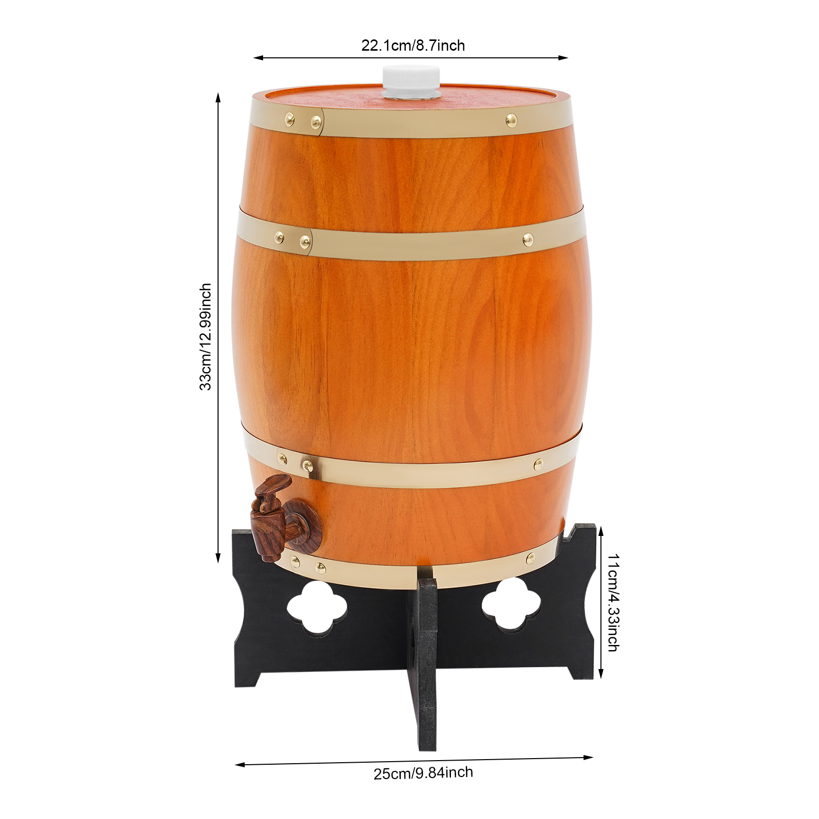 Beige-yellow Wine Barrel, Vert - Wine Whiskey Beer บทวิจารณ์และราคา