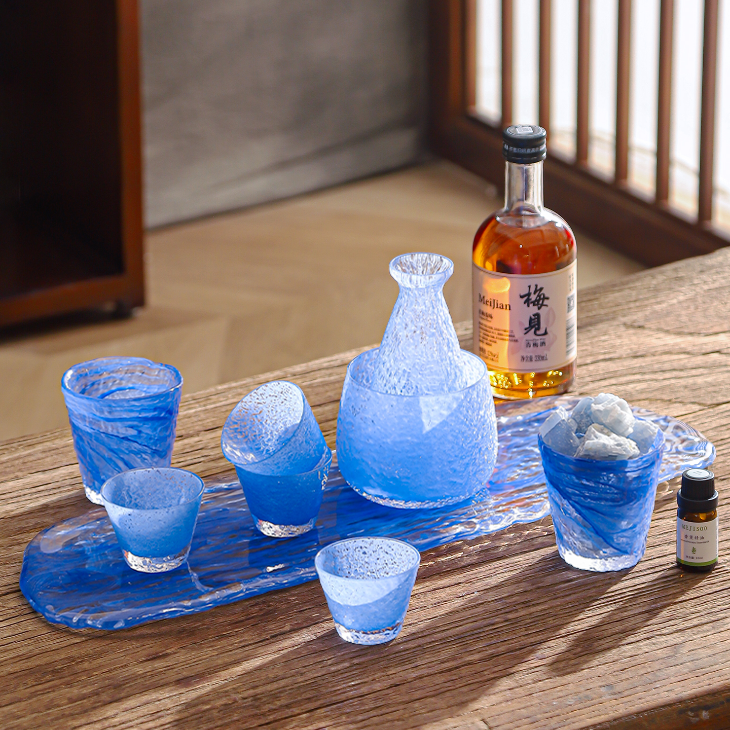 High-End Japanese Style Clear  - Wine Glass Set Crystal บทวิจารณ์และราคา