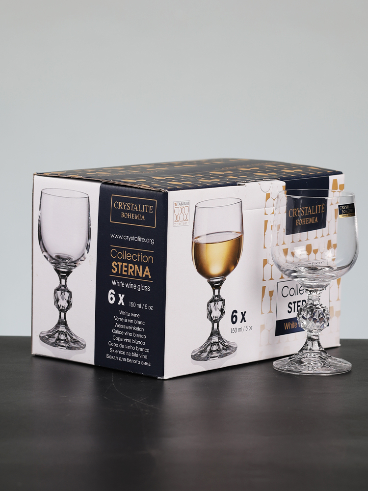 Sterna Liqueur Czech Crystal G - Wine Glass Set Crystal บทวิจารณ์และราคา