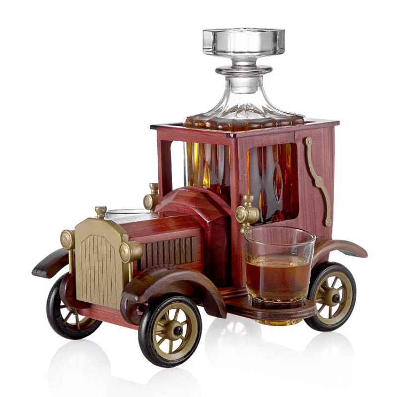 Modern Car Shaped Wine Decante - Wine Glass Set Crystal บทวิจารณ์และราคา