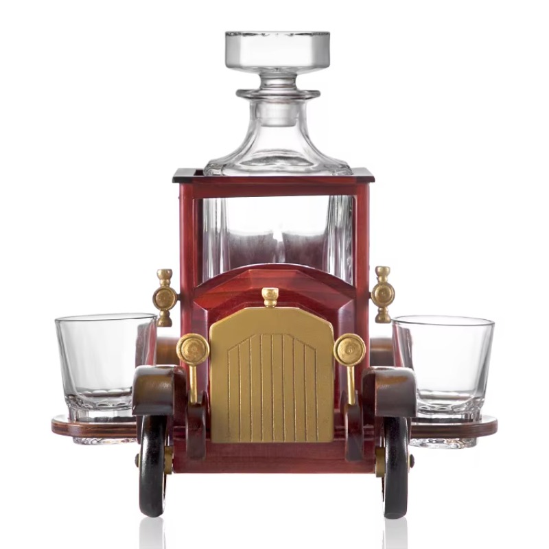 Modern Car Shaped Wine Decante - Wine Glass Set Crystal บทวิจารณ์และราคา
