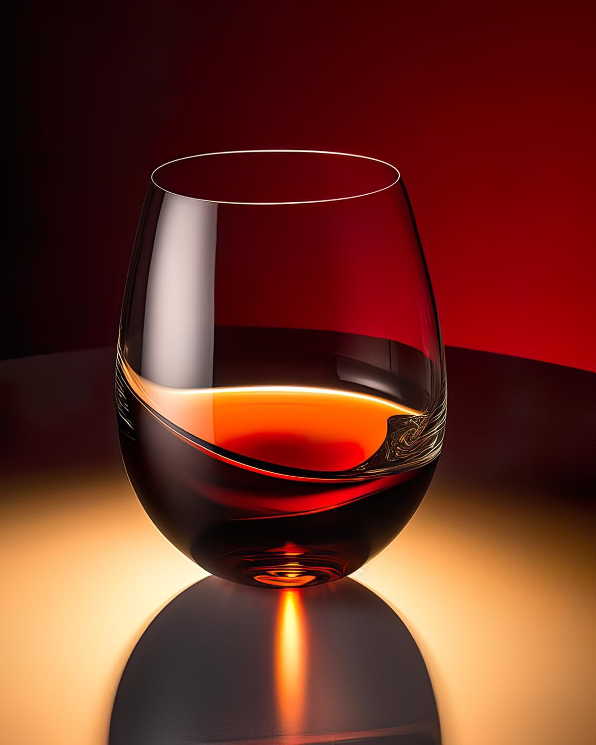 Stemless Wine Glasses Set of 4 - Wine Glass Set Crystal บทวิจารณ์และราคา