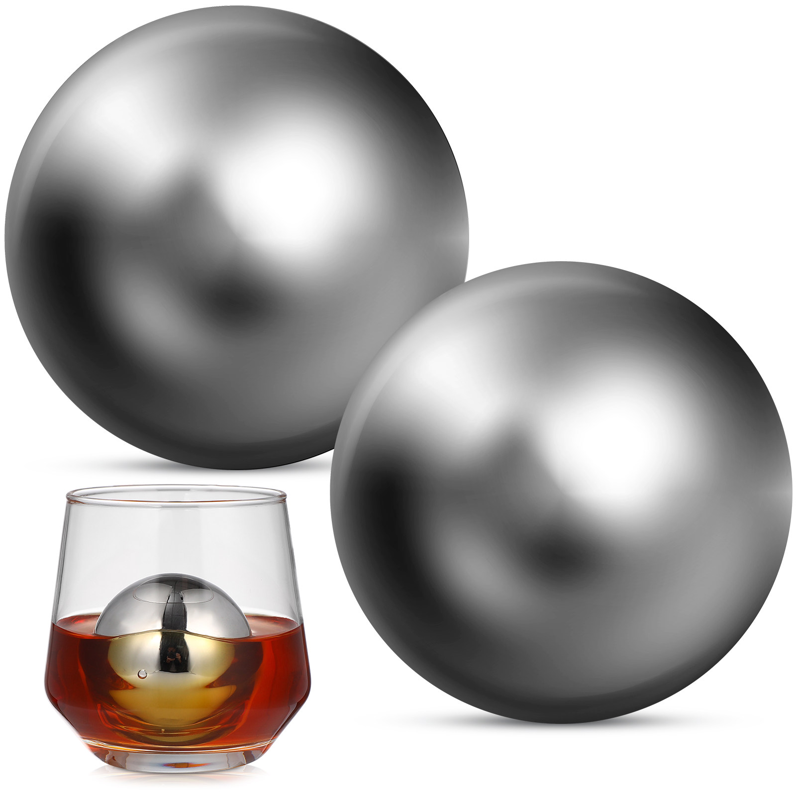 2Pcs Stainless Steel Whiskey S - Wine Whiskey Beer บทวิจารณ์และราคา