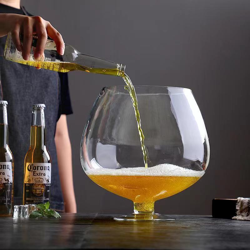 Extra Large Beer Mug Giant Pil - Wine Beer Foot บทวิจารณ์และราคา