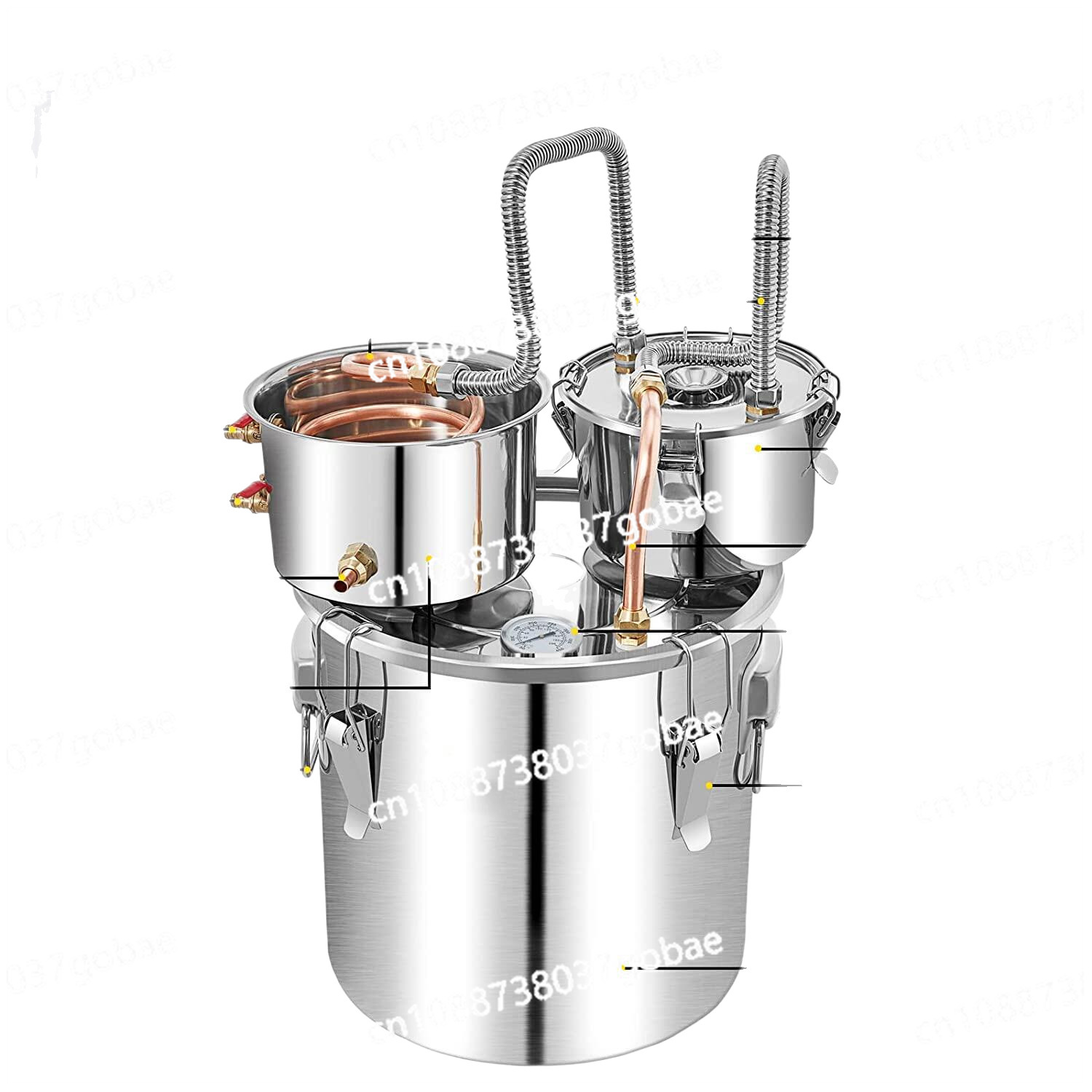 50L Stainless Steel Water Alco - Wine Beer Distillation บทวิจารณ์และราคา