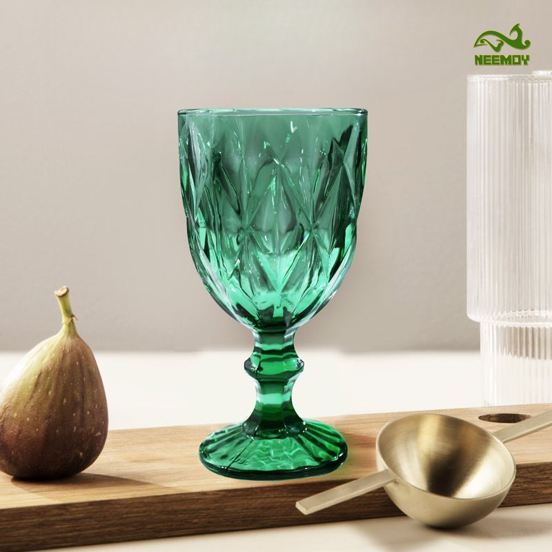 Green Engraved Relief High Foo - Wine Beer Foot บทวิจารณ์และราคา