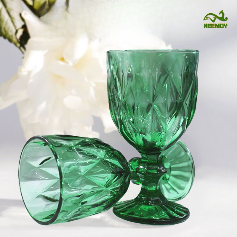 Green Engraved Relief High Foo - Wine Beer Foot บทวิจารณ์และราคา