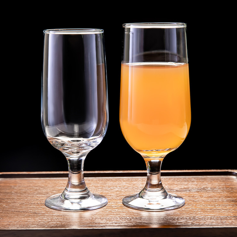 Thickened High Foot Juice Glas - Wine Beer Foot บทวิจารณ์และราคา