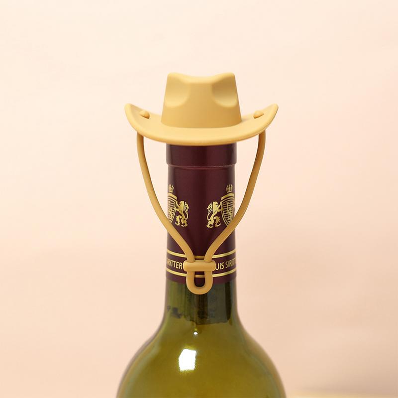 Silicone Cowboy Hat Wine Cork  - Wine Beer Hat บทวิจารณ์และราคา